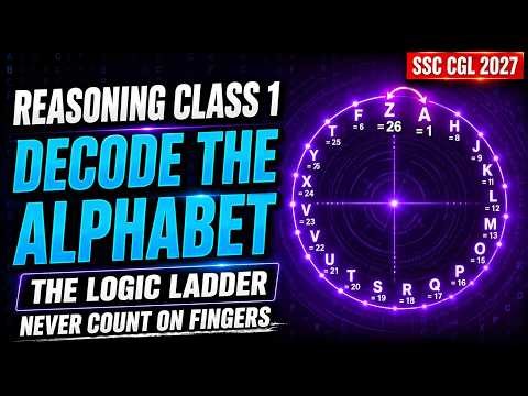 REASONING CLASS 1 | DECODE THE ALPHABET 🔥 | SSC CGL 2027 Foundation