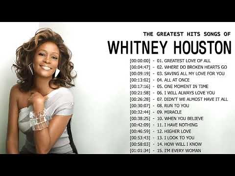 Whitney Houston Greatest Hits| Best Of Whitney Houston Full Album l Whitney Houston Best Song Ever