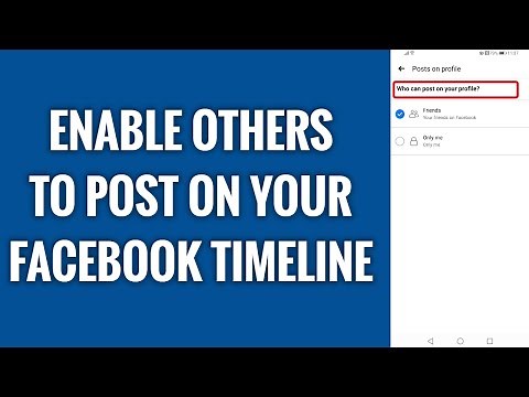 How To Enable Others To Post On Your Timeline On Facebook App