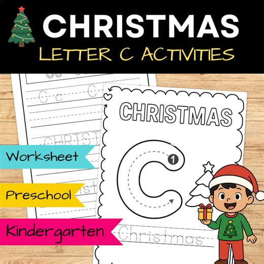 Christmas Activities for Preschool Kindergarten and First Grade