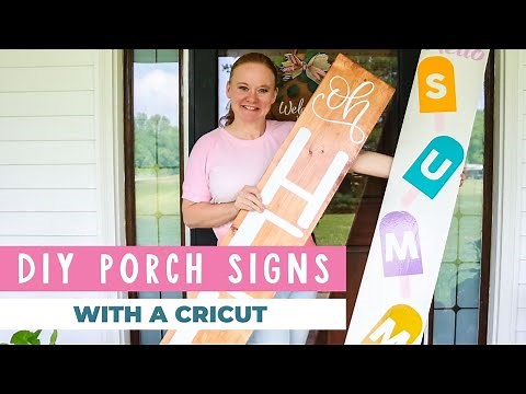 DIY Welcome Sign for Your Porch with a Cricut Machine