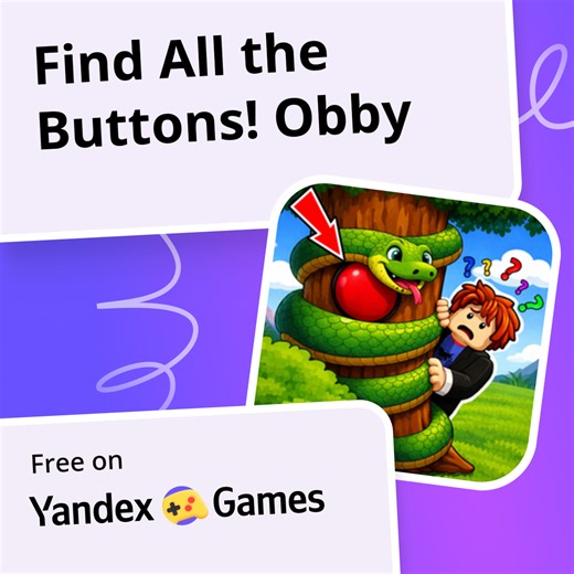 Find All the Buttons! Obby - play online for free on Yandex Games