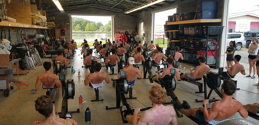 After a year of practicing on their own, members of Cornell Rowing Men's Lightweight Team describe the return to in-person practice this fall as exhilarating. Watch this short clip of the entire squad practicing in the Rowing Center’s Storage Barn. Read the full story at https://cornel.ly/30pDUjz | Cornell Alumni Association