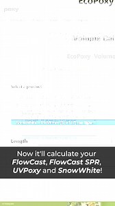 Have you used our Volume Calculator on our website? Don't waste time with weird math formulas. Enter your projects' dimensions, pick your product, and our Volume Calculator will determine the rest. Link in our bio. #ecopoxy #madewithecopoxy #calculator #flowcast #flowcastspr #uvpoxy #resin #furniture #furnituredesign | EcoPoxy | Facebook