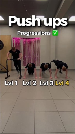 Push up progressions for beginners. #pushups #progressions #calisthenics