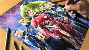 Epic Avengers Artwork Timelapse Marvel Heroes Art