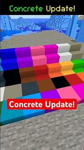 🏗️Concrete Update in Minecraft✨