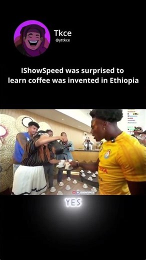 IShowSpeed was surprised to learn coffee was invented in Ethiopia