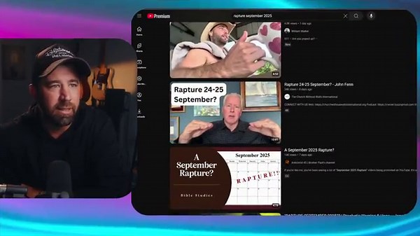 RAPTURE Predictions flood YouTube - September 23-24, 2025.