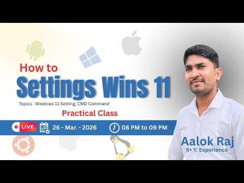 Windows 11 Settings | ADCA with AI Live Class | Gyan Computer Classes Bihar Sharif
