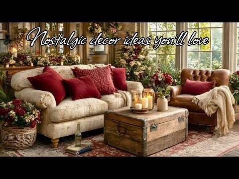Country Cottage Christmas Decor 2025 | Cozy Vintage Holiday Decorating Ideas for Every Room