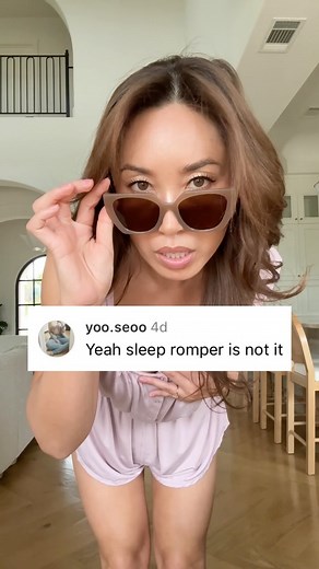 Cassey Ho on Instagram: "Was this pee tutorial sufficient or were instructions still unclear I’m wearing the brand new ✨in your dreams romper✨ from my first ever @popflex_active sleepwear collection! I’m 5’5” wearing sz small! The 2 pc set features the ☁️in your dreams tank☁️ and the 🛌ready for bed shorts🛌 in sz small."