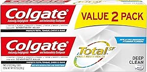 Colgate Total Toothpaste, Deep Clean, 5.1 ounce, 2 Count