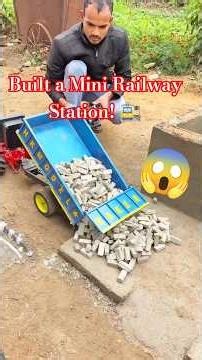i Built Mini Railway Station! 🚉😱#shorts