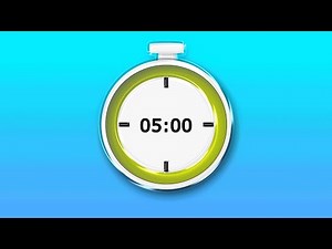 Glassy 5 Minute countdown Timer ⏰ | with inspirational Music | Full Screen HD