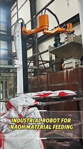 Robotized NaOH Feeding Safer, Smarter Chemical Handlin#depalletizing #palletizing #automation