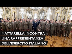 Il Presidente Mattarella incontra una rappresentanza dell’Esercito italiano
