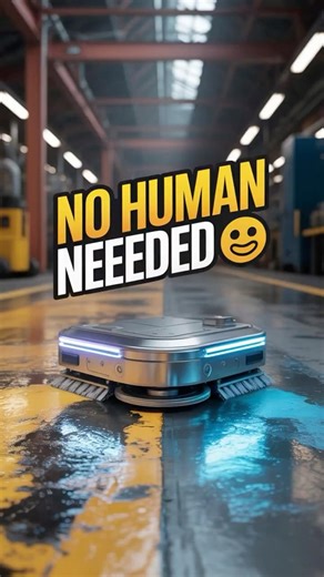 Industrial AI Cleaner 🤖🧹 | Smart Floor Cleaning Robot | Future Factory Tech #viral #professorofwhy