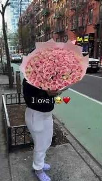 100 perfect pink roses