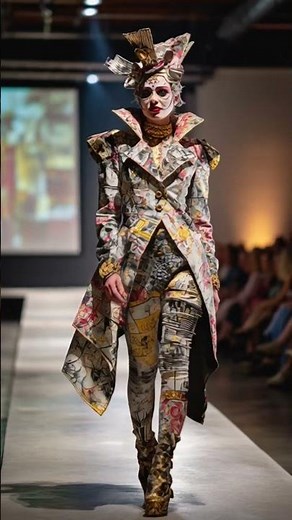 Amazing 😱 creative fashion show #fashion #model #craft