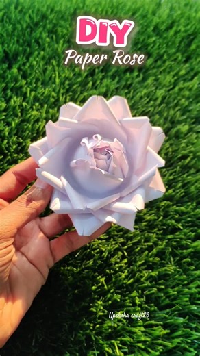 DIY Paper Rose | Aesthetic paper flower #fyp #foryou #paper #flowers #craftideas #handmade #ytshorts