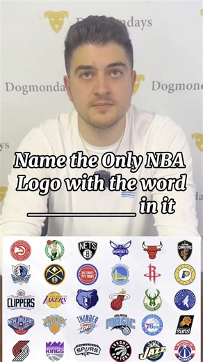 Name the ONLY NBA logo that literally says basketball — one-minute challenge! #NBA #logochallenge #trivia #logoquiz #fyp #viral