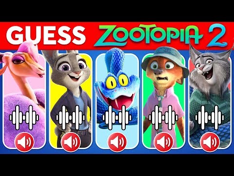 Guess Zootopia 2 Movie Characters by Voice & Emoji 🔥 Judy🐰Nick🦊Gary🐍Flash🦥 Zootopia Quiz