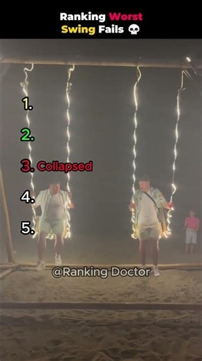 Ranking Worst Swing Fails 💀 #swing #fails