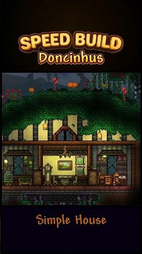 Simple Terraria house design 🏠 #speedbuild