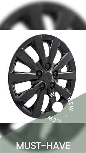 16" New Custom Aftermarket Hubcaps / Wheel Covers Set of 4 521-BK-16 16" BLACK