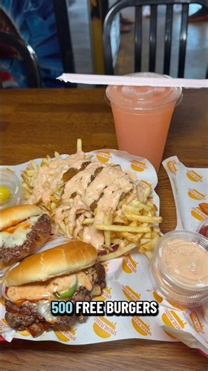 500 Free Burgers 🍔 #giveaway #foodie #lafoodie #losangeles #smashburger
