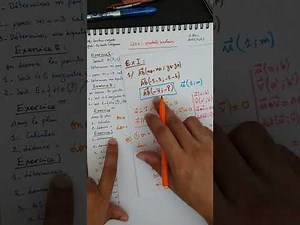 produit scalaire : exercice d'application et explication general