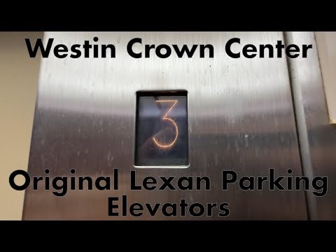 Original Otis Hydraulic Elevators with Lexan - Westin Crown Center, Kansas City MO