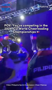 58K views · 582 reactions | POV: You’re competing in the 2024 ICU World Cheerleading Championships for Team Pilipinas in Orlando, USA . Follow #GMASports for more updates. : Philippine Sports Commission, Cheer Pilipinas | GMA Sports PH | Facebook
