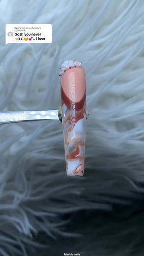French Tip Marble Nail Design Tutorial
