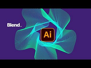 🖊️ “Blend” Tool in Illustrator - Blend Outlines, for an Amazing Pattern!