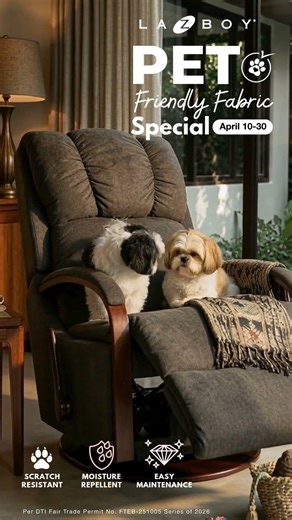 Shop our Pet-friendly Fabric Special . Durable, stylish, and easy to clean. April 10-30