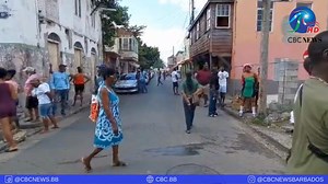 Concerned residents and curious onlookers gathered in the Nelson Street area, as Police continue their investigations into the early morning shooting at the Majestic Bar which left 3 dead and 8 injured. Video: Christopher Wood #CBCNewsBarbados | CBC News Barbados