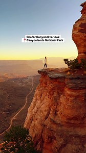 WHERE: Shafer Canyon Overlook — Canyonlands National Park (Island in the Sky District) • Cost: Included with your National Park Pass (or $30/vehicle for a 7-day entry) • Difficulty: Easy — paved parking lot with a short walk to the rim // there are incredible wheelchair-friendly view from the parking lot, but the spot where I’m standing is not mobility friendly. There are uneven stairs to get there. • Road Conditions: 2WD sedan-friendly • Views: A massive panorama overlooking the Shafer Trail, s