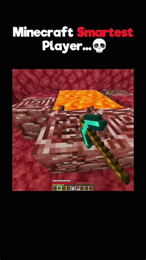 Minecraft Smartest Player...💀 #minecraft #memes #minecraftshorts