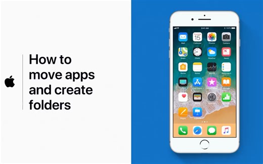 苹果支持 How to move apps and create folders on your iPhone or iPad — Apple Support