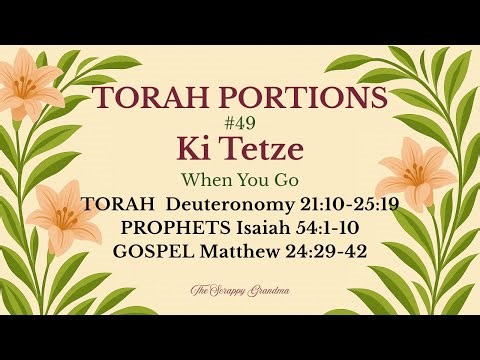 Torah Portion week 49: Ki Tetze | Deuteronomy 21:10–25:19 | Laws for Holy Living