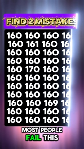 160 160 16o 160 #brainteaser #braintest #quiz #find #QuizChallenge | Brainy Pedia Quiz
