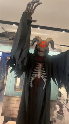 Spirit Halloween 2025 Fire Demon demo ￼