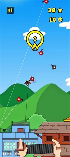 Real 😱 Indian kite flying 3d #game #patang #kite