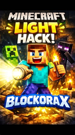 Minecraft Light Hack 😰#minecraft #shorts #light #hack