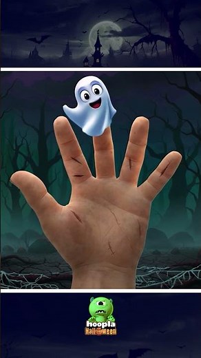 Funny Ghost Scary Ghost Finger Family #shorts #hooplahalloween #halloweensongs #funny