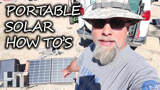 SOLAR PANEL HOW TO'S! Wiring Portables In Series And Charging A Car Battery With A Jackery