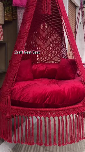 Handmade Macrame Craft Nest Seat for Home Décor