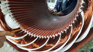 everything about the winding of the electric motor Full rewinding 200kw 1000rpm ELIN | Captain work
